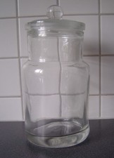 1 Vintage VORRATSGLAS 2000ml Glas mit GLASKNOPF-Deckel /Kaufmanns- o. Bonbonglas