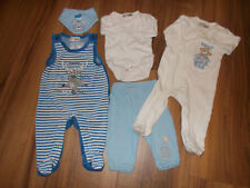 5 tlg. Babyset für Jungen Gr. 62/68 (Strampler, Body, Overall, Tuch, Hose)