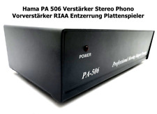 Hama PA 506 Verstärker Stereo Phono Vorverstärker RIAA Entzerrung Plattenspieler