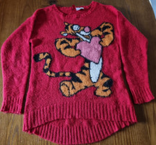 Divided by H&M Damen Strickpullover Disney Winnie Pooh Tiger Gr.S m.Wolle&Mohair