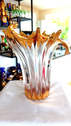 Große schwere glas vase - schwere,