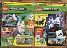 Lego Minecraft 2 Zeitschriften Ne. 15 und Nr. 16 ohne Figuren