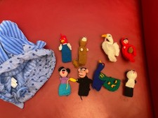 8x Fingerpuppe Handarbeit