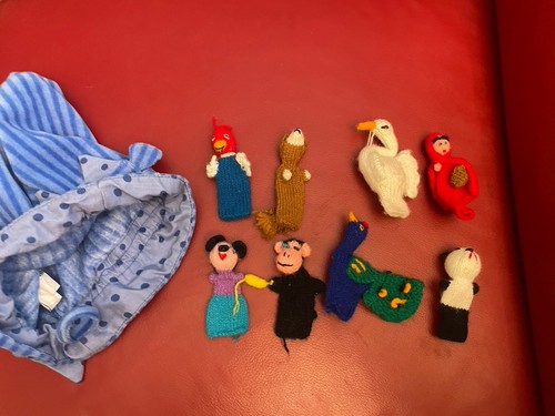 Fingerpuppe handarbeit - 8x,