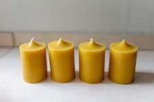 Bienenwachs Kerze rund glatt