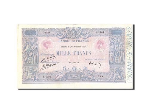 Geldschein frankreich 1000 - geldschein,, frankreich,