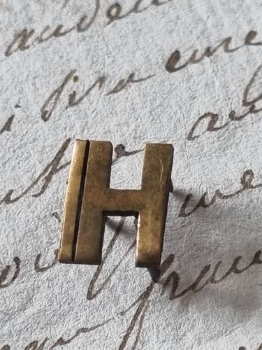 Monogramm buchstaben messing - monogramm, h