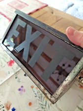 Kino EXIT Leuchtreklame Blech Werbung Antik Vintage 50 Jahre Industriestyle