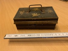 Alte Blechdose Wormann & Co Made in Germany Schreibtischgarnitur oder Nähtisch