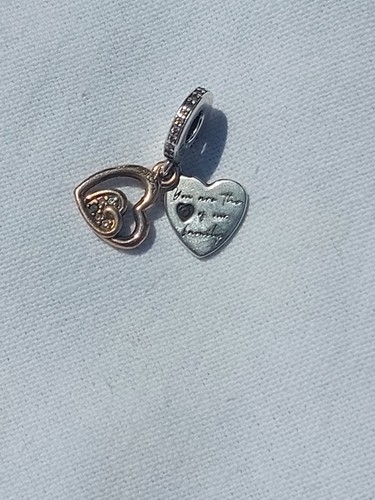Pandora charm doppelherz mit - pandora,