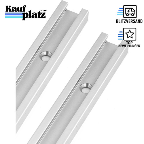 Nut schiene 600mm alu - t-nut,