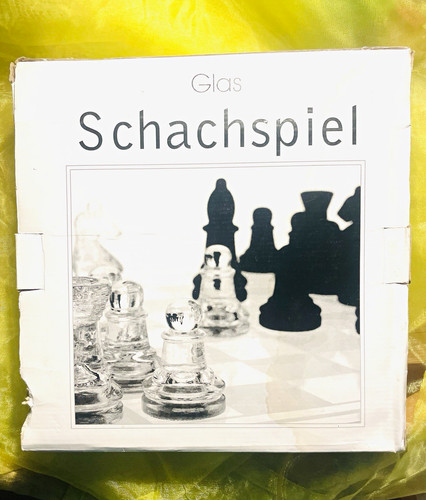 Glas schachspiel mit - glas,