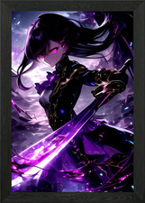 Anime Mädchen mit Schwert