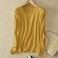 Damen Winter Warme Rundhals