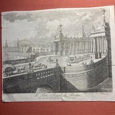 Berlin Königsbrücke Original Kupferstich Krüger 1785