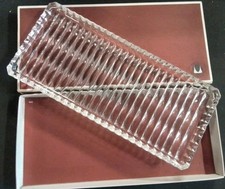 Walther Glas Kuchenplatte Rechteckig, Königskuchen Platte 34x15 cm im Karton