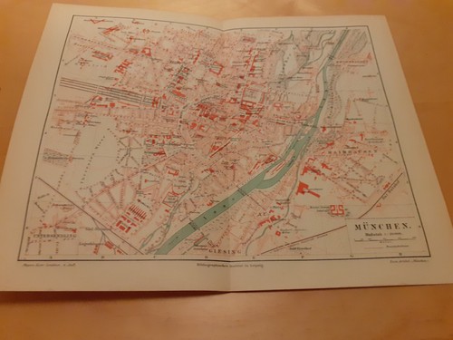 Stadtplan münchen 1890 - stadtplan,