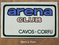 Arena Club Beach Cavos Corfu Sticker Aufkleber Kofferaufkleber 80er Jahre 