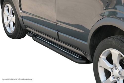 Trittbretter schwarz für opel - für,