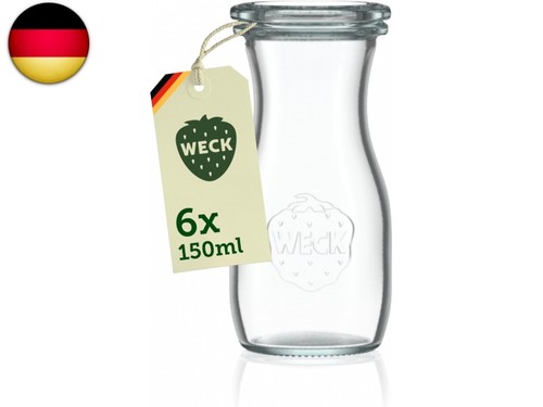 Glaskaraffe 125ml 6er set - 125ml,