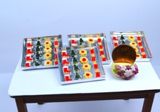 *~*Backblech mit  glasierten Weihnacht Keksen, Handarbeit für das Puppenhaus*~*