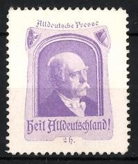 Reklamemarke alldeutsche - reklamemarke,