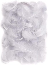 150 Stück Grau Deko Federn 10g Flaumfedern Schmuckfedern Vogelfedern