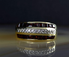 Ring Silber 925 Rubin rot