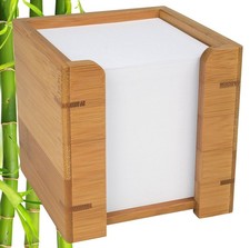 61707 Zettelbox Bambus, inkl