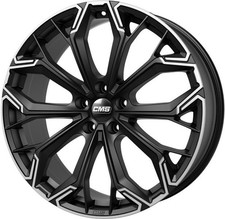 4x Alufelgen CMS C37 Diamant Schwarz Matt 8x19 ET45 LK5 108 19 Zoll Felgen Alu