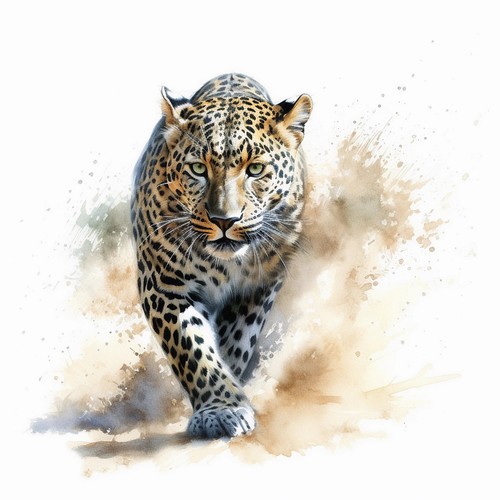 Wandbild leopard afrika - wandbild,