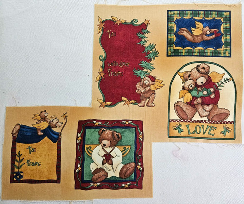 Weihnachtsstoff panel bären - panel,