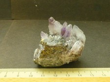 Nr. P3-88 - Rumänien-Cavnic - Amethyst+Pyrit+Calcit / 02-11