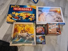 Brettspiel Paket, Sammlung, Scrabble, Escape, Puzzle, Deukalion, Bermuda