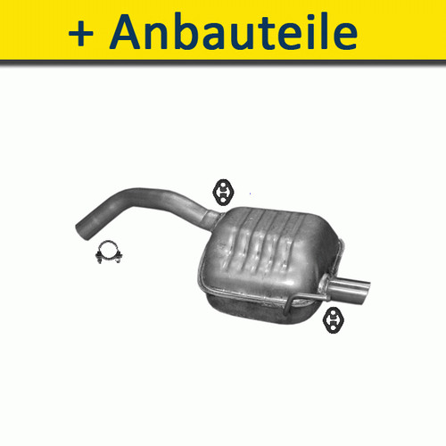 Endtopf auspuff für alfa - endtopf, auspuff+