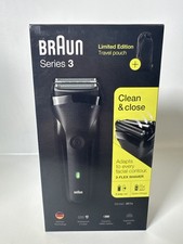 Braun Series 3 301S Folienrasierer Trimmer Schwarz mit Reisebeutel NEU OVP R3/8