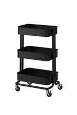 RÅSKOG Servierwagen Schwarz