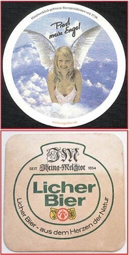 Zwei stück bierdeckel - zwei, (64a)