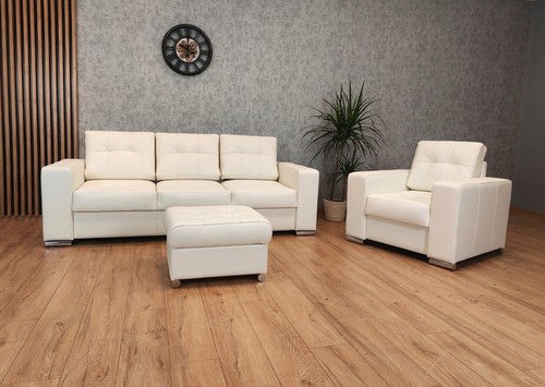 Naturleder sofagarnitur 3er - naturleder,