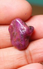 Rubin rau, natürlicher Rubinkristall, rote Rubine Edler Rohrubin Edelstein 23...