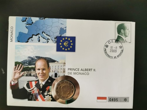 Euro numisbrief monaco - 2,