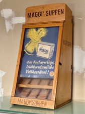 Maggi Suppen Verkaufsvitrine Vitrine Lebensmittel Kolonialwaren Schild