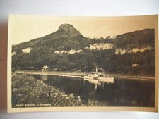 Alte AK Sächsische Schweiz Lilienstein Schiff Schifffahrt [aG120]