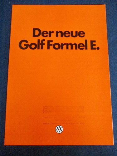 Prospekt golf 2 serie - golf, 2.serie