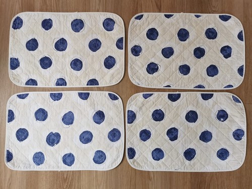 Vintage 90er stoff platzset - vintage, 4x