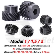 Modul 1 1,5 2 Schraubenrad