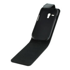 Flip Case Etui Handytasche Tasche Hülle f. Samsung Galaxy S 3 Mini (Schwarz)