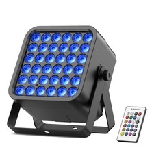 10Stk 36LED Par Vollfarbe Akku Scheinwerfer RGBW Bühnenlicht DJ Disco Partylicht