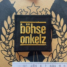 Böhse Onkelz - Logo gelb Patch - Aufnäher Sammlung BO Oi Punk böse Onkels