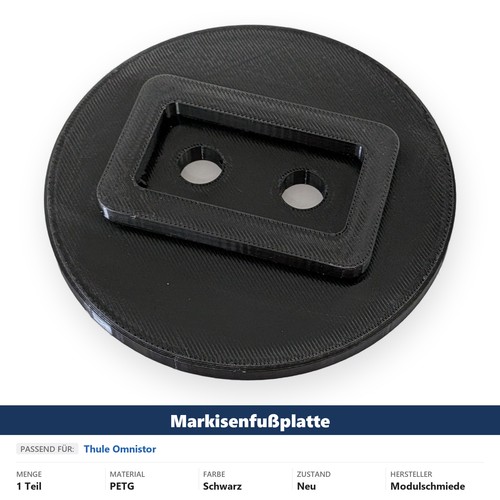 Markisenfußplatte passend
